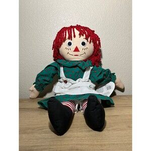 Raggedy Ann Plush Soft Rag Dolls 23" Vtg Snowden Christmas 1998 w/ Tags